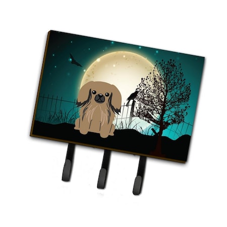 Jensendistributionservices Halloween Scary Pekingnese Tan Leash or Key Holder MI1711630